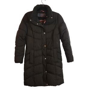 Tommy Hilfiger Long Puffer Coat Black Quilted
Street Style Outerwear Size Small‎